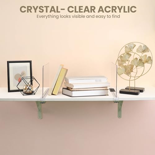 Utopia Home 8 Pack Acrylic Shelf Dividers For Closet Organizers And Storage thumb #7