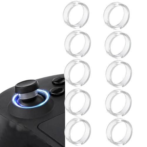 DIANX For Steam Controller 2 �p �X�e�B�b�N�ی샊���O 4��/10�Z�b�g ���� ���^ �V���R�������O �X�e�B�b�N�p�v���e�N�g���� �O ���Ռ��� ���h�~ �������΍� �ȒP���� �X�e �B�b�N�̎������