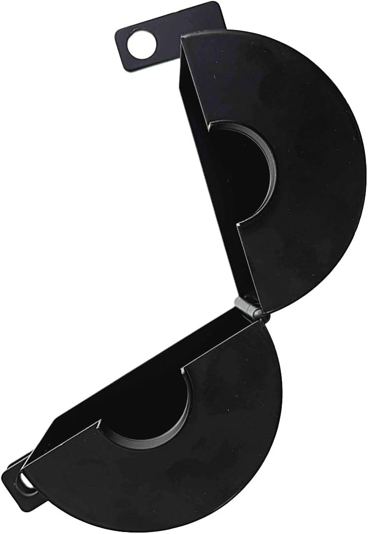 Door Knob Lockout Device (Matt Silver, Padlock Not Included). Door Handle Lock - Prevents Doorknobs from Turning and Access to Keyhole. Childproof Door Knob Cover.