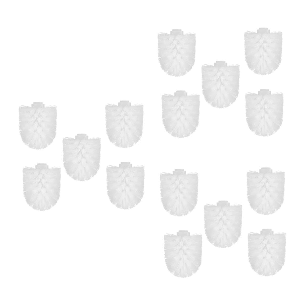 Têtes de brosse WC Healvian x15 en plastique blanc de rechange faciles à installer