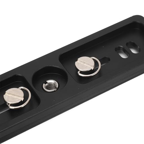 Image of C Plate 15cm, Mount QR Plate, Extended with 2x1 /4in 1x3 /8in Thread, Weight Aluminum y Tr QR for DSLR Cs and Video Equipment