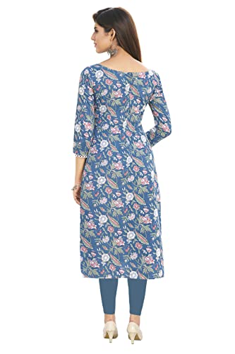 Image of Miraan Women's Cotton Regular Fit Casual Readymade Regular Kurti (Sankurti288)