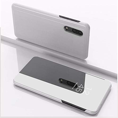Hülle® Enchapado Flip Espejo Funda para Xiaomi Mi 9 (Plata)
