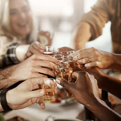Gencywe 6 Pack Shot Glasses Set With Heavy Base, 1.6 Oz Clear Shot Glasses Bulk, Small Whiskey Shot Glass For Vodka, Whiskey, Tequila, Espressos, Spirits & Liquors #TOP6