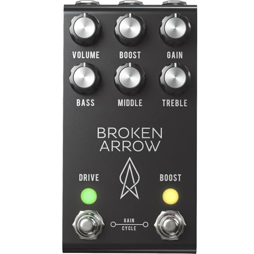 Jackson Audio ブロークンアロー V2 総合オーバードライブギターエフェクトペダル ブラック (BROKENARROWV2)
