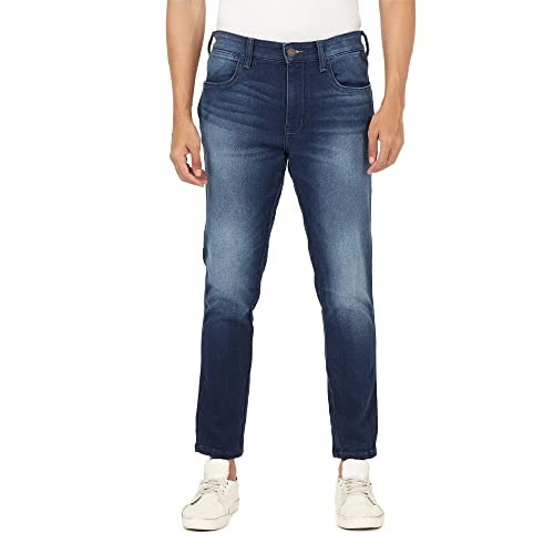 Image of Wrangler Men's Bostin Blue Jeans (Slim)