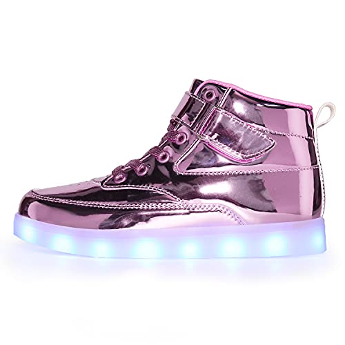Kids LED Light up Shoes USB Charging Flashing High-top Sneakers for Boys and Girls Child Unisex3