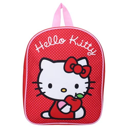 Vadobag Sac à dos pour enfant Hello Kitty Cuteness Overload, 29 x 22 x 9 cm, rouge, 29x22x9 cm