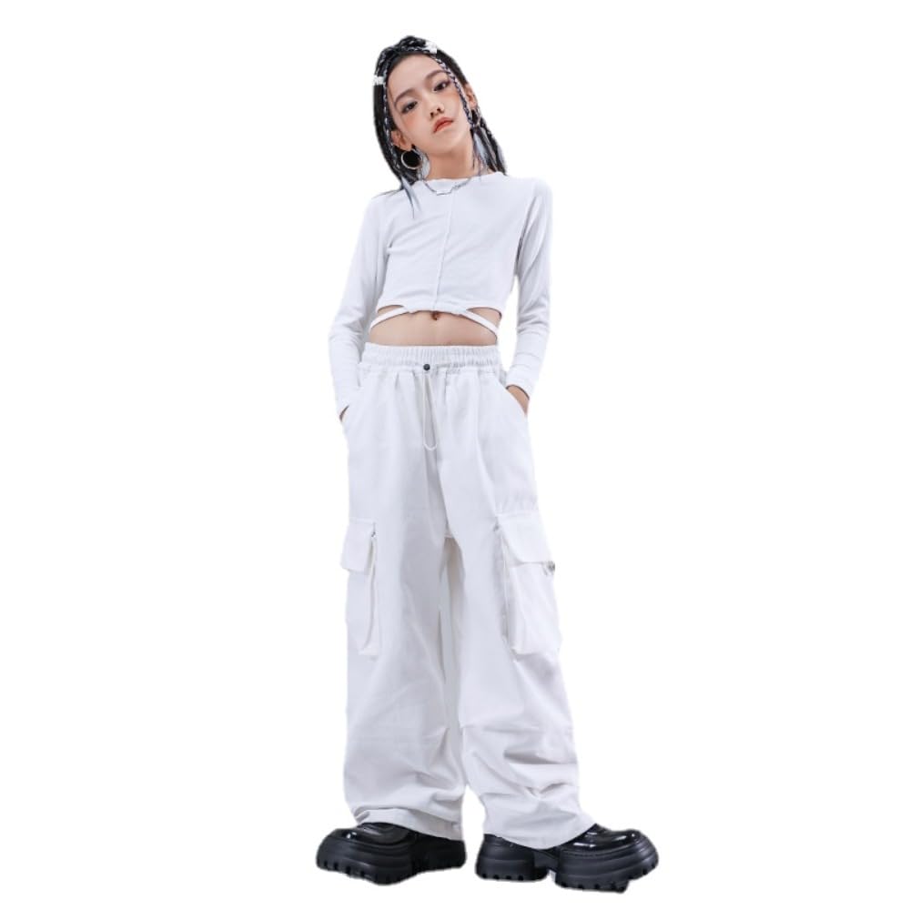 Amazon.co.jp: ガールズ キッズダンス衣装 セットアップ ヒップホップ