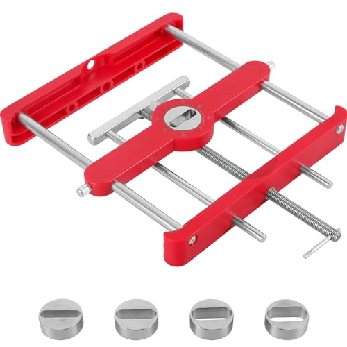 VAVPUP Taladro herramienta precisa manual de perforación Jig Centro ajustable de tacos Jig carpintería posicionador de posicionamiento multiusos -Jig y tenón suelto -Carpintería para puerta