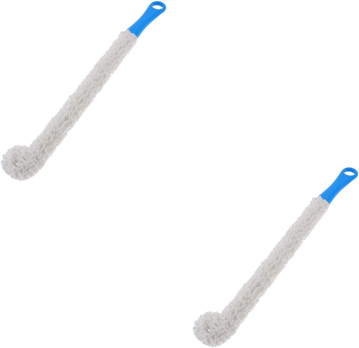 Veemoon 2pcs Flexible Wine Decanter Cleaner Brush Handle for Cleaning Wine Bottles and Glasses Ergonomic Design for Suitable for Daily Use and Kitchen Essentials