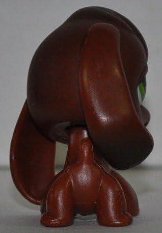 Beagle #77 (Dark Brown) Littlest Pet Shop (Retired) Collector Toy - LPS Collectible Replacement Single Figure - Loose (OOP Out of Package & Print)