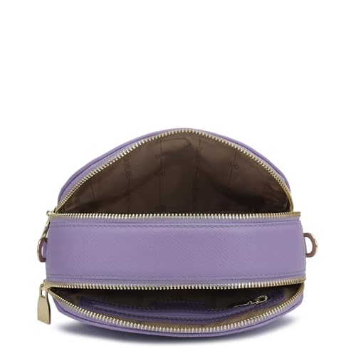 Image of Da Milano Women's Leather Sling Bag - Purple