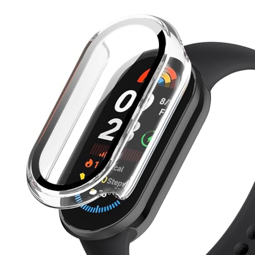 Image of For Xiaomi Smart Band 9 Protective Case, Lightweight, PC + Tempered Glass Cover, 9H Hardness, Easy Installation, All-in-One Protection, Anti-Scratch, Shockproof, HD High Transmittance