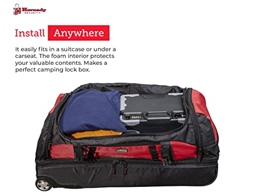 Hornady Treklite Combination Lock Box XXL, 95260 - Travel Safe Lightweight Gun Lock Box with Dual 4-Digit TSA Combination Locks - Protects Firearms, Ammo, & Valuables - 12.2 x 10.1 x 3.3 Inches - Image 4