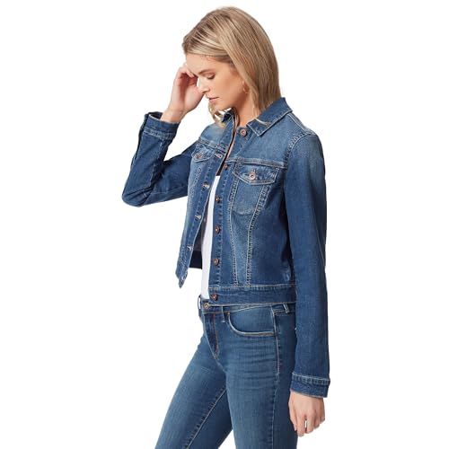 Image of Jessica Simpson womens Pixie Classic Feminine Fit Crop Jean Jacket