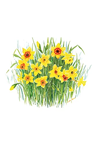 TUFTOP 50 cm x 40 cm große Arbeitsplatte Saver, Narzissen, strukturierte Oberfläche Cover