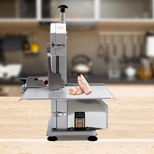 Máquina cortadora de huesos eléctrica 650W con mesa acero inoxidable miniatura 7
