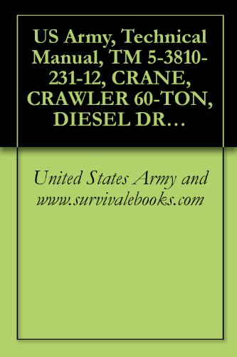 US Army, Technical Manual, TM 5-3810-231-12, CRANE, CRAWLER 60-TON, DIESEL DRIVEN (HARNISCHFEGER MODEL 1125) (FSN 3810-728- WINTERIZED AND (3810-701-7324) NON-WINTERIZED (English Edition)