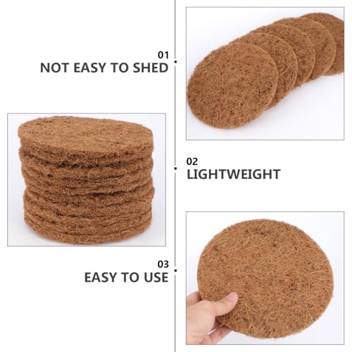 Image of Pigeon Nest Pad 10 Pack 7.87X7.87 Inch Coconut Coir Bird Mat Lightweight Breathable Nesting Pad for Homing Pigeons Egg Breeding Accessories