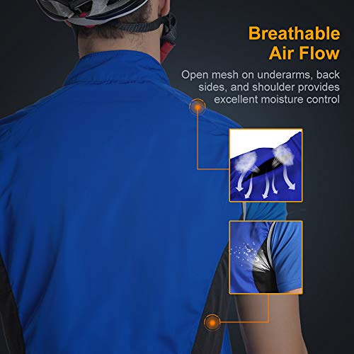 Outto Men' Reflective Running Cycling Vest For Safty And Windproof(Large,Green) #TOP4