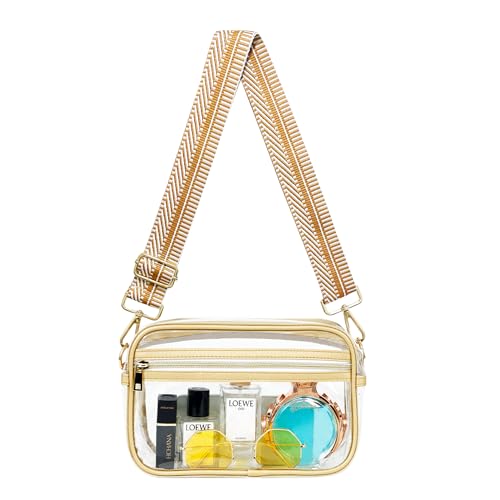 Clear Bag for Stadium Approved, Women Clear Purses Crossbody bags for Concerts Sports Events