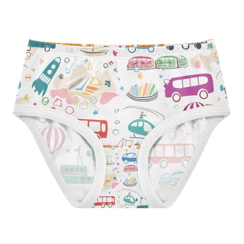 Colorful Transportation Vehicles Cars Toddler Girls's Underwear 2T 202c1381