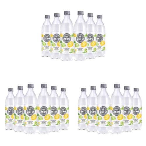Image of Paper Boat Lemon Lime Sparkling Water, Pack of 18, 600ml Each | Carbonated Water | Zero Sugar, Zero Calories I Sugar Free