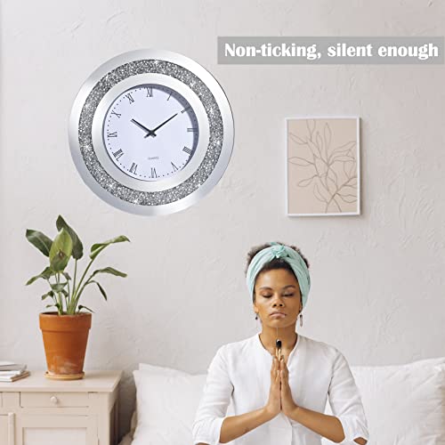 Hmrcyte A59CQQY55CT13BOCG Large Glass Wall Clock thumb #3