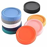 AlifordGlass Mason Jar Lid with 9 pcs for Wide Mouth and Regular Mouth Glass Jar (Wide Mouth Internal Diameter 86mm) -  JQWIN