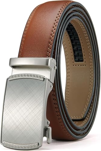 Image of CHAOREN Ratchet Belt Replacement Strap 1 1 /4 inch | Leather Belt Strap for 32mm Slide Click Buckle
