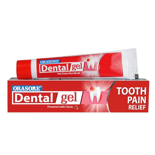 Orasore Rapid Pain Relief Dental Gel 10g - Instant Relief for Toothache, Dental Cavities, Gum Sensitivity - Fast Acting Infused with Clove