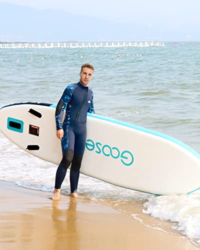 Wetsuit 3Mm Wet Suits For Men, Neoprene Full Diving Suits, Front Zip Full Body Keep Warm Wetsuits, For Diving Snorkeling Surfing Swimming Water Sports, Blue L #TOP5