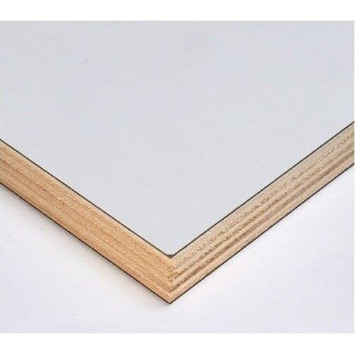Generico Pannello Multistrato Bilaminato Bianco Opaco mm 18 x 600 x 1200 Laminato