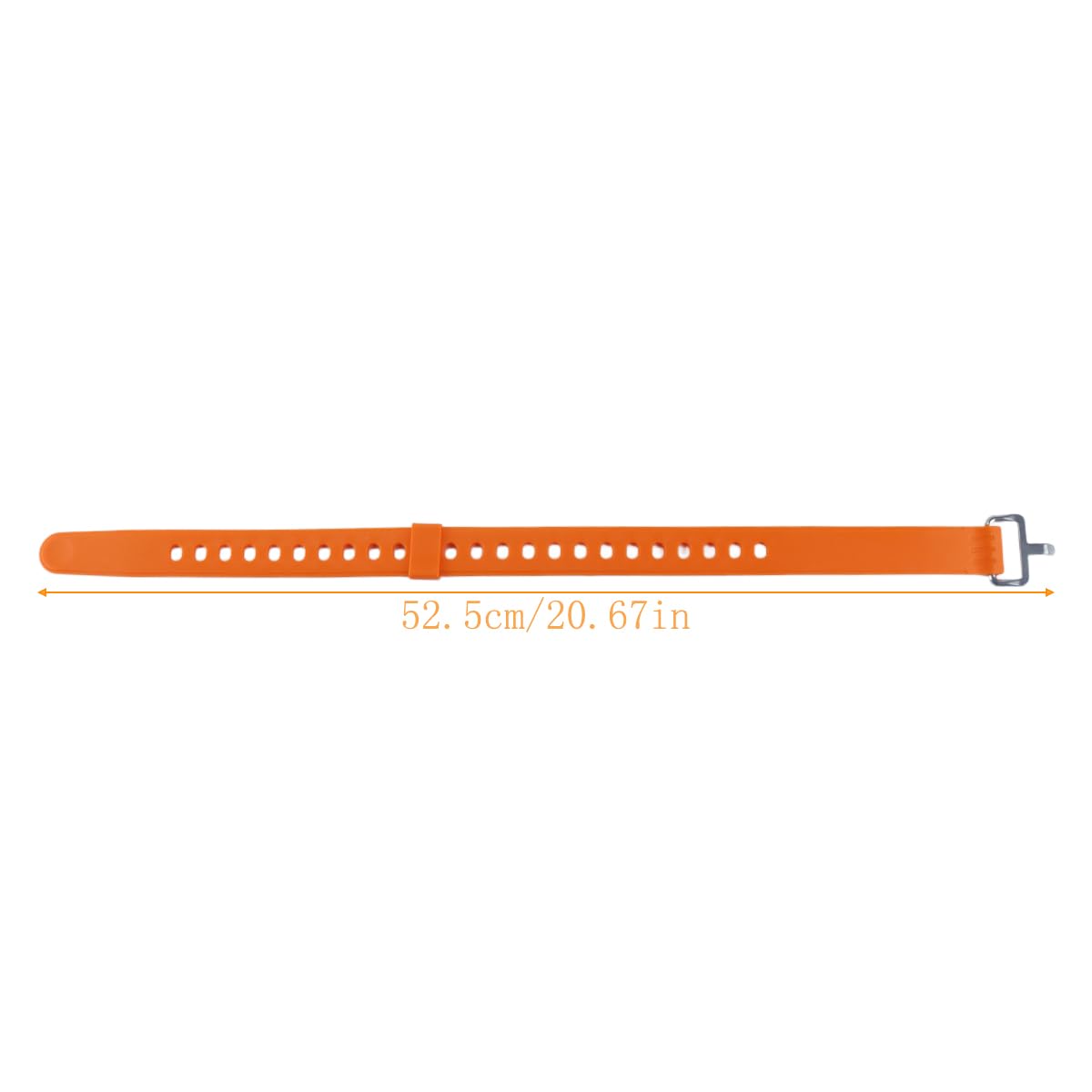 Lot de 4 sangles réglables pour raquettes à neige, snowboard, randonnée (orange)