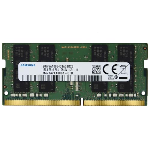 SAMSUNG DDR4 2666メモリ 16GB 2枚セット Samsung 16GB (1x16GB) DDR4 2666MHz PC4-21300 SODIMM 2Rx8 CL19 1.2v