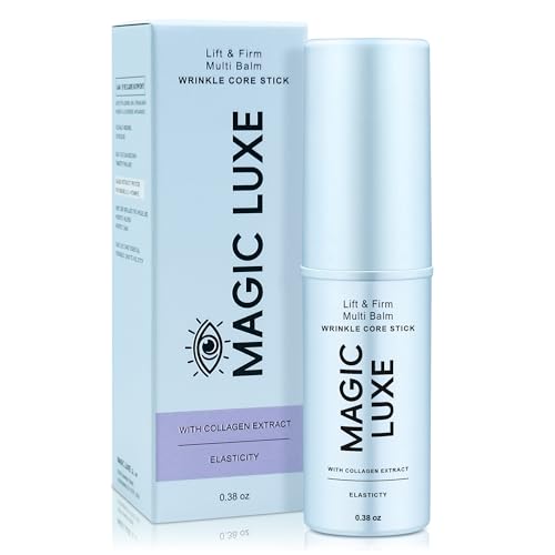 Magic Luxe Korean Under Eye Balm Stick Luxe Under Eye Balm & Luxe Eye Cream Alternative Hydrating Smoothing Multi Balm for Dark Circles Puffiness & Fine Lines 0.38 Oz (Luxe Stick-1PCS)