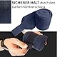 Bandagen fürs Pferd aus Fleece mit Klettverschluss - Fleecebandagen Pferd im 4er Set mit praktischer Aufbewahrungstasche (Mini Shetland Pony (Mini Shetty), Navyblau)