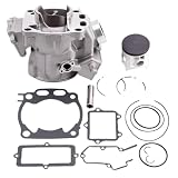 Motorbike Bore Air Cylinder Block and Piston Ring Kit and Head Complete Gasket Kit Compatible with...