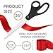Giant Ribbon Cutting Ceremony Kit - Large 25 Inch Black Grand Opening Scissors and Red Satin Ribbon for Business Openings Special Events and Inaugurations