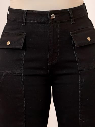 Image of Miss Chase A+ Women's Bootcut High Rise Regular-Length Stretchable Denim Shaping Jeans