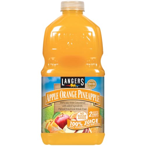 Langers 100% Apple Orange Pineapple Juice 64oz (8-pack)