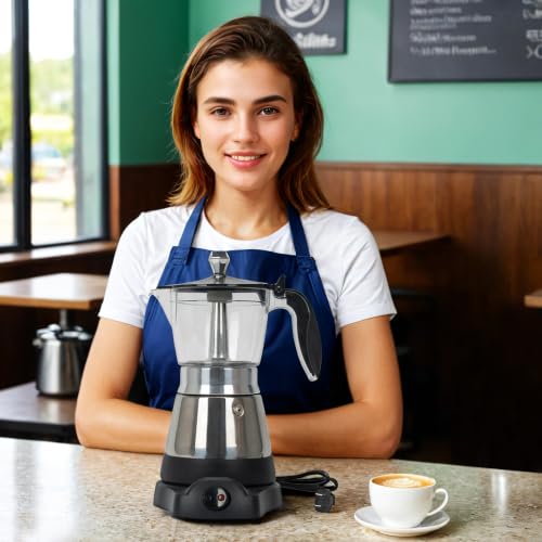 Image of LAOION Cafeteras Electricas Modernas Moka Pot, Coffee Espresso Machine