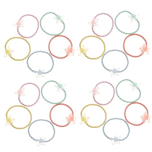 minkissy 20 Piezas accesorio para el cabello para mujer curly hair scrunchies varilla telescópica tendedero de pilar tanque Diadema para niñas lazos elásticos para el cabello banda elástica