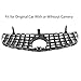Front Bumper GLC 63 GT Style Grille For 2016 2017 2018 2019 Mercedes-Benz GLC-Class GLC 250 300 350e 43 AMG Suv Coupe Front Center Grill With Chrome Trim