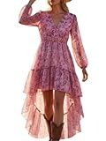 Ladies' Summer Bohemian Style Printed Chiffon Dress...
