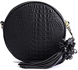 Lola Ramona LOU NIFTY Vintage CROCO TASSEL Umhängetasche Handbag Rockabilly