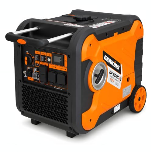 Genkins 8000W Inverter Generator Outdoor Portable Generators Gas Powered Super Quiet with Electric Start Ideal for Home Backup, RV, Camping, Travel