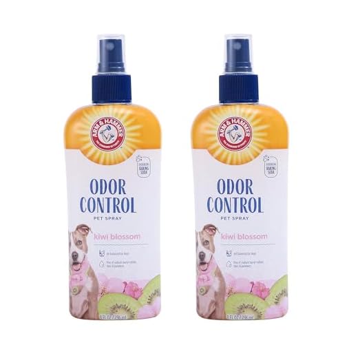Arm & Hammer For Pets Super Deodorizing Spray for Dogs | Best Odor Eliminating Spray for All Dogs & Puppies | Arm & Hammer Baking Soda Formula with Kiwi Blossom Scent, 8 Fl Oz - 2 Pack