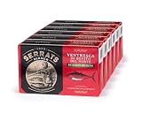 CONSERVAS SERRATS - Ventresca di Tonno Bianco del Cantabrico in Olio d'Oliva - 6 Lattine x 115g (Totale: 690g) - La Parte Più Succosa e Saporita - Lavorazione Artigianale dal 1890